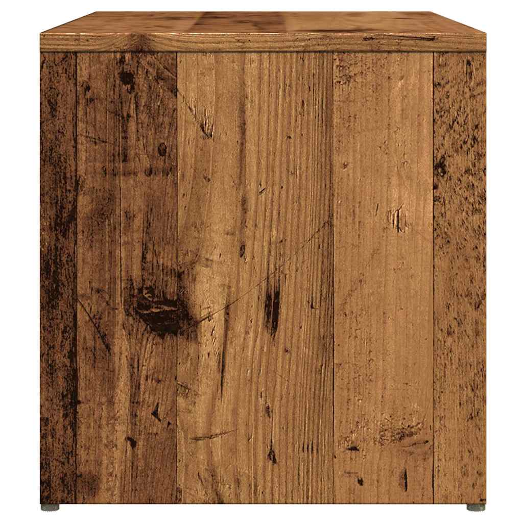 sidebord 59x36x38 cm konstrueret træ antikt træ