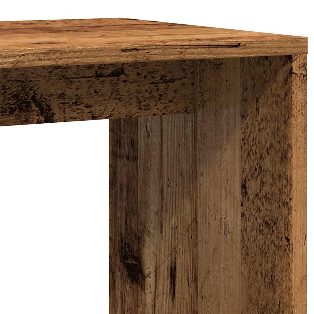 sidebord 59x36x38 cm konstrueret træ antikt træ