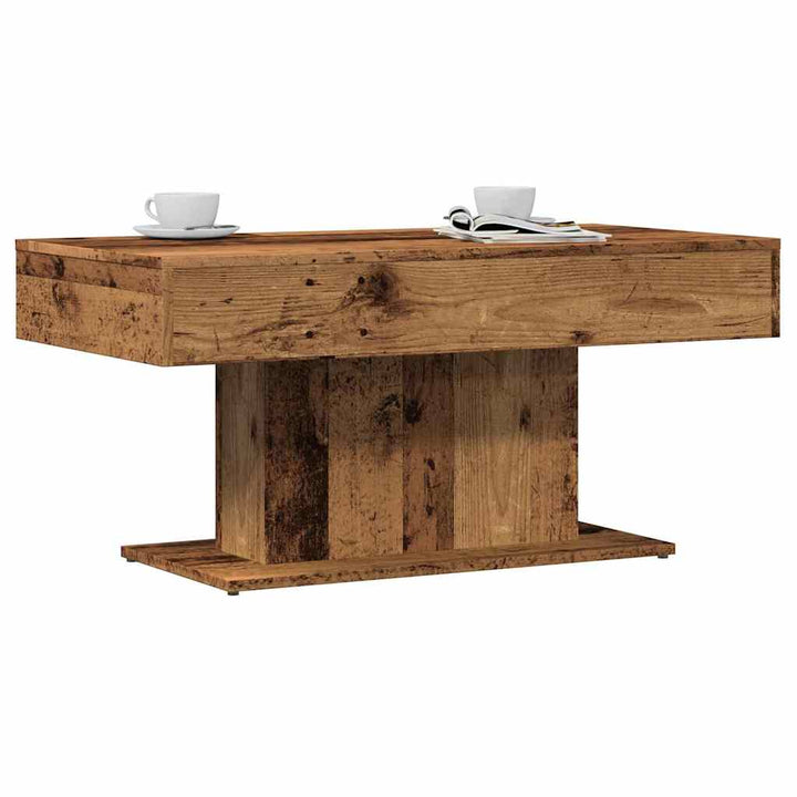 sofabord gammelt træ 96x50x45 cm konstrueret træ