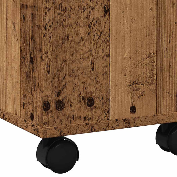 sofabord 60x60x38 cm konstrueret træ antikt træ