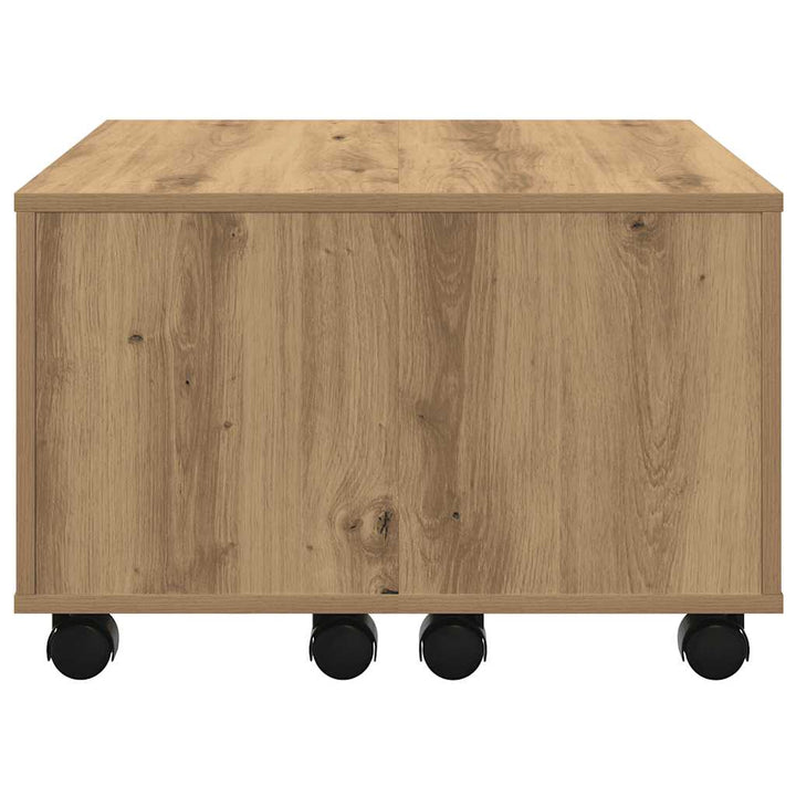 sofabord 60x60x38 cm konstrueret træ kunsteg
