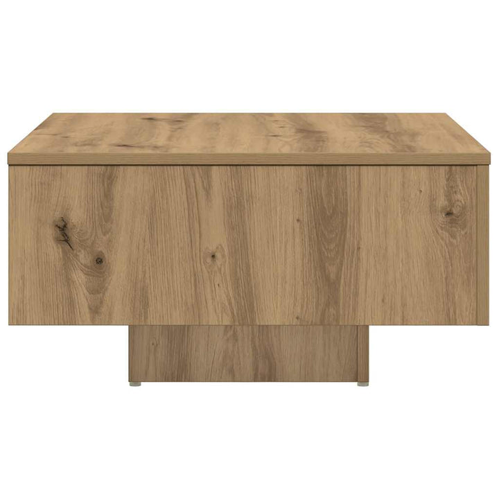 sofabord 60x60x31,5 cm konstrueret træ egetræsfarve