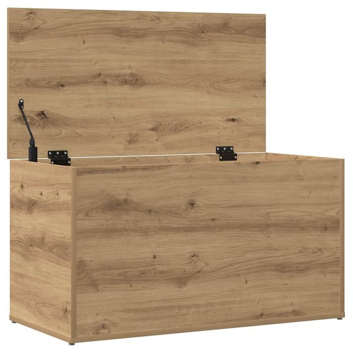 opbevaringskasse 84x42x46 cm konstrueret træ kunsteg