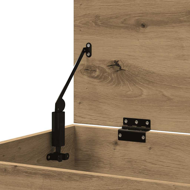 opbevaringskasse 84x42x46 cm konstrueret træ kunsteg