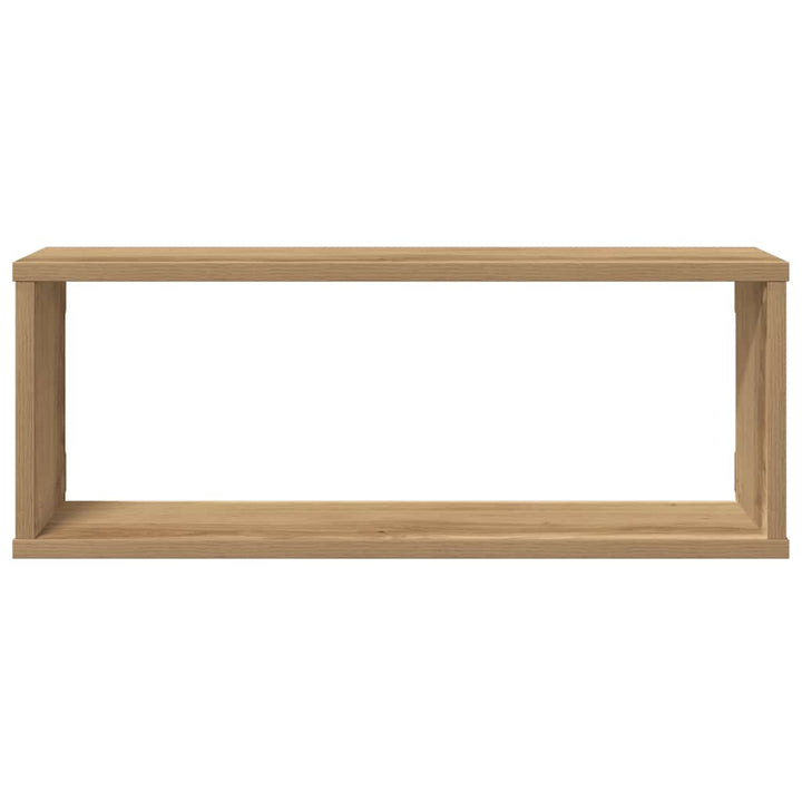 væghylder 4 stk. 60x15x30 cm kubeformet konstrueret træ kunsteg