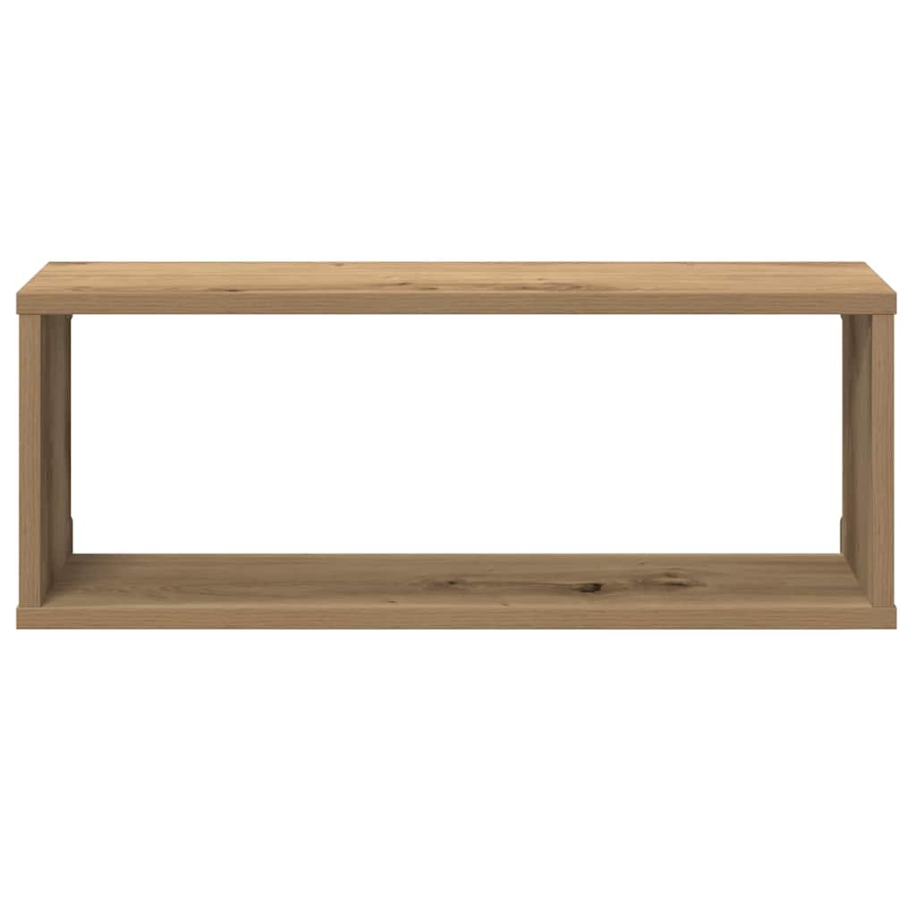 væghylder 6 stk. 60x15x30 cm kubeformet konstrueret træ kunsteg