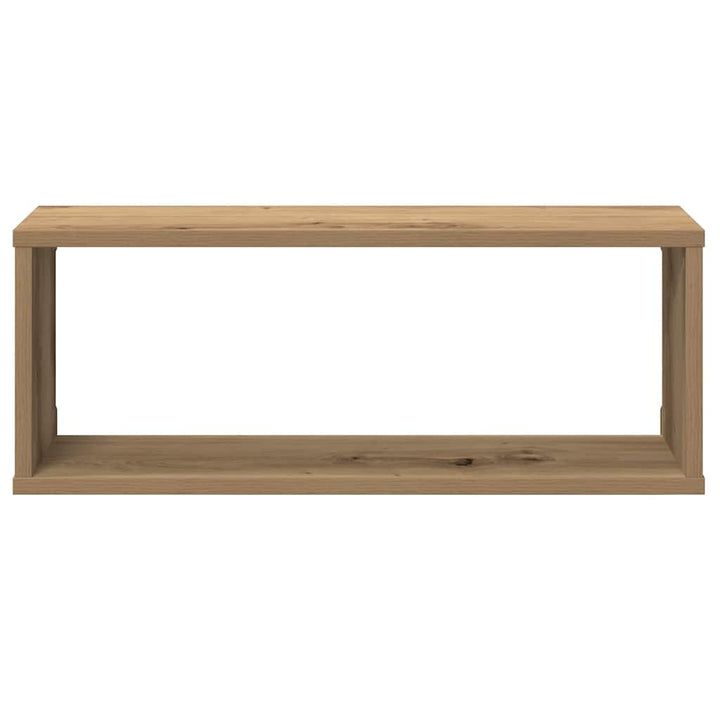 væghylder 6 stk. 60x15x30 cm kubeformet konstrueret træ kunsteg