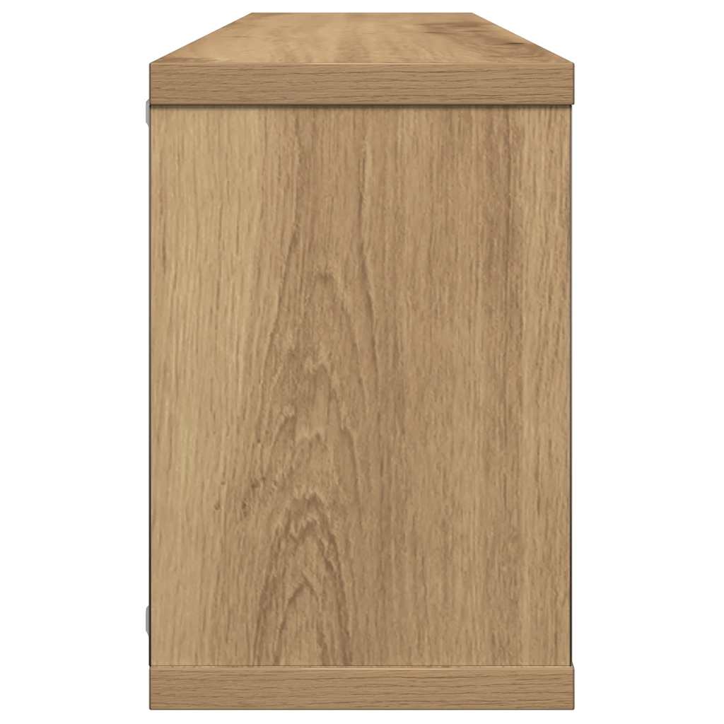 væghylder 6 stk. 60x15x30 cm kubeformet konstrueret træ kunsteg