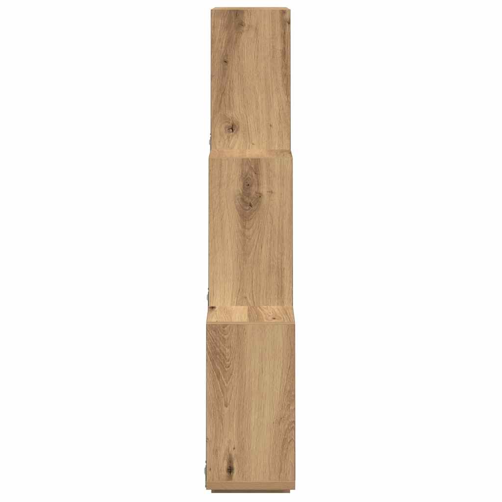 vægreol 78x15x93 cm konstrueret træ kunsteg