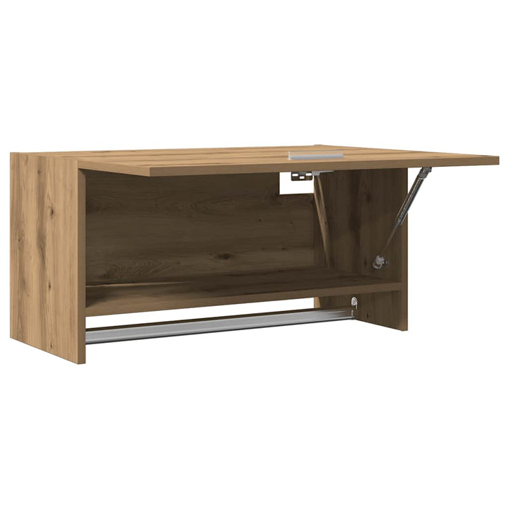 klædeskab 70x32,5x35 cm konstrueret træ egetræslook