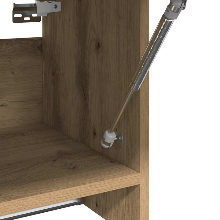 klædeskab 70x32,5x35 cm konstrueret træ egetræslook