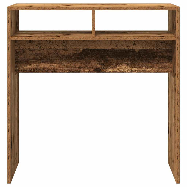 konsolbord 78x30x80 cm konstrueret træ antikt træ