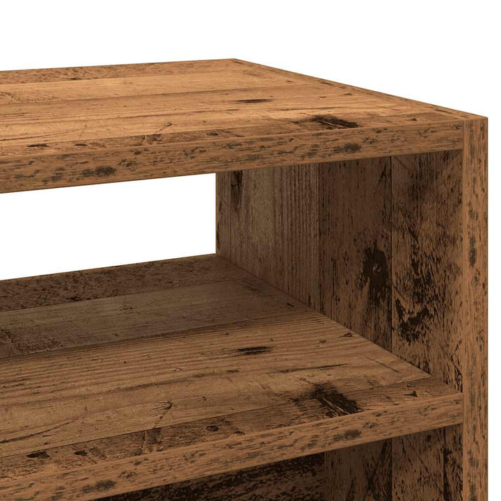 konsolbord 78x30x80 cm konstrueret træ antikt træ