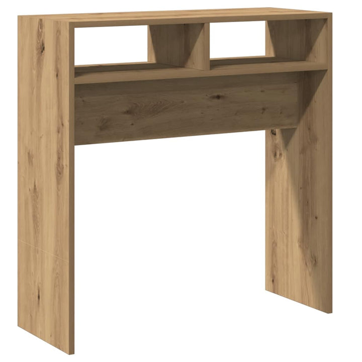 konsolbord 78x30x80 cm konstrueret træ kunsteg