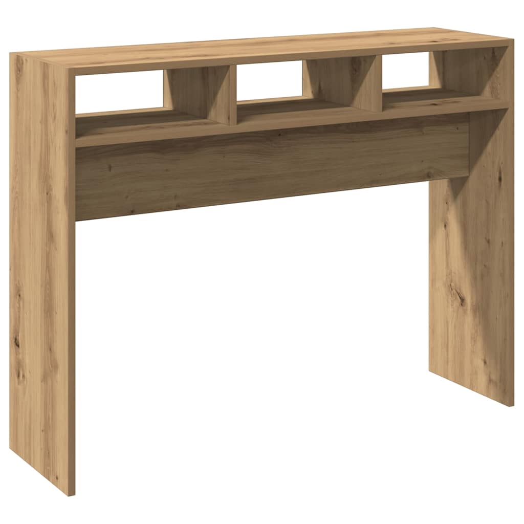 konsolbord 105x30x80 cm konstrueret træ kunsteg