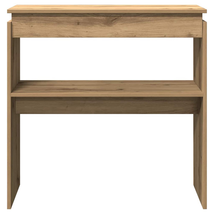 konsolbord 80x30x80 cm konstrueret træ kunsteg