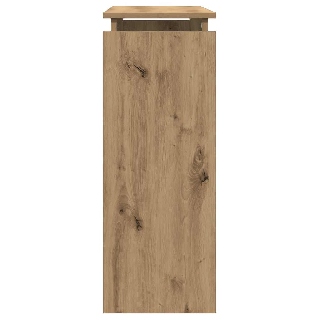 konsolbord 80x30x80 cm konstrueret træ kunsteg