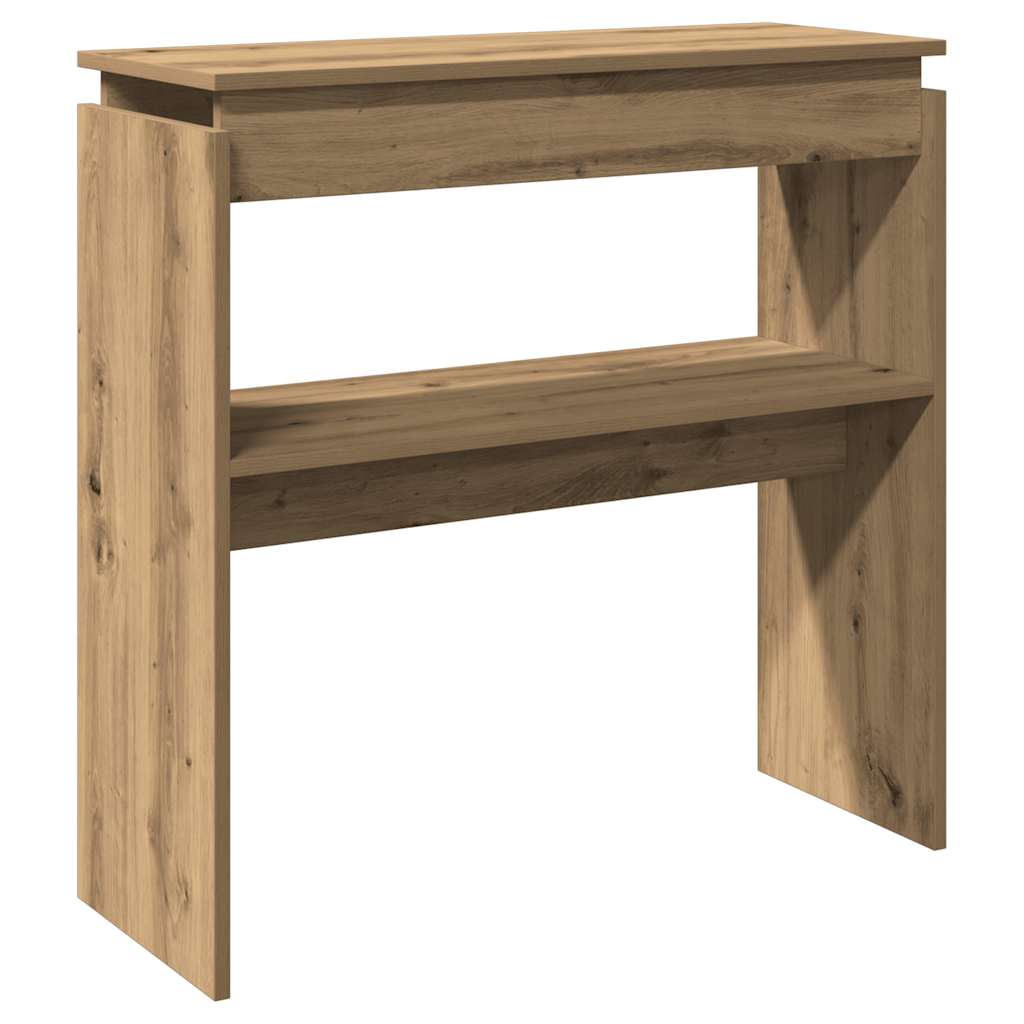 konsolbord 80x30x80 cm konstrueret træ kunsteg