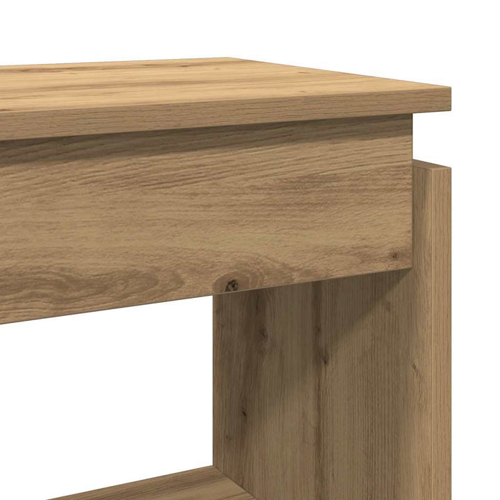 konsolbord 80x30x80 cm konstrueret træ kunsteg