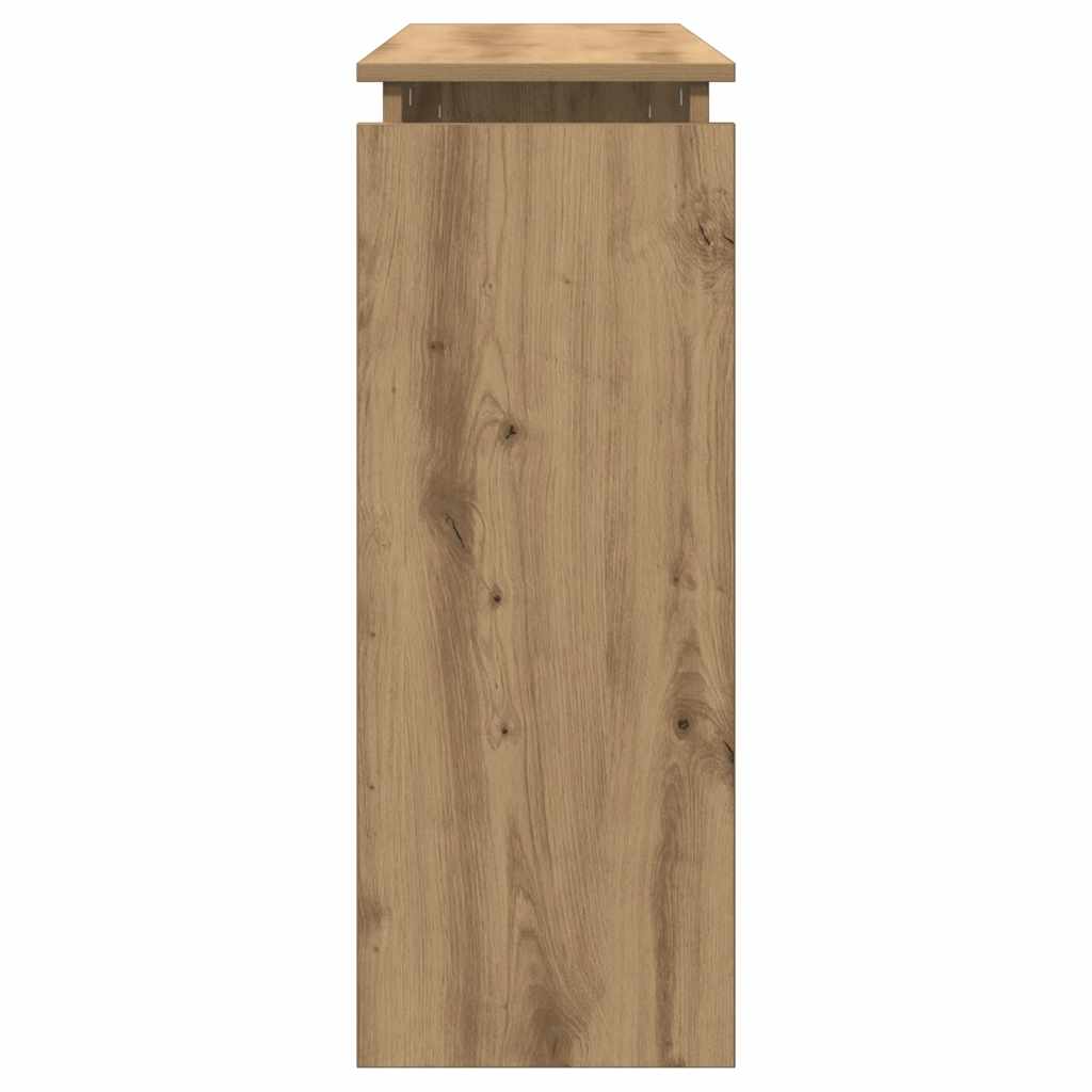 konsolbord 102x30x80 cm konstrueret træ kunsteg