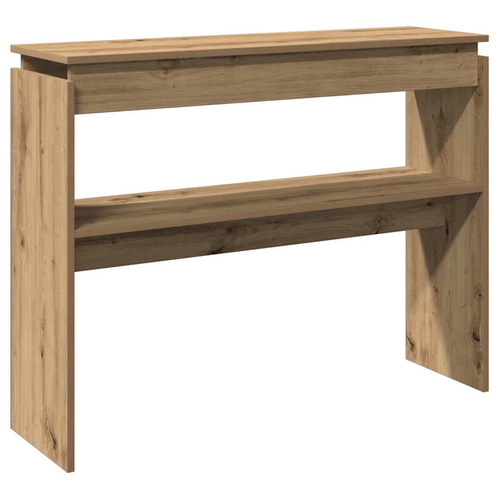 konsolbord 102x30x80 cm konstrueret træ kunsteg