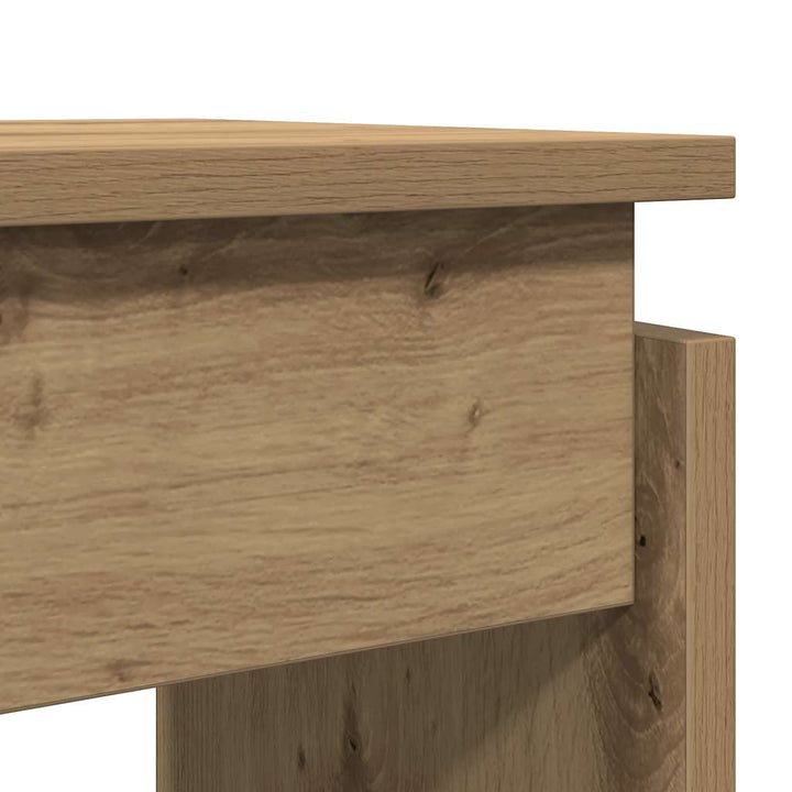 konsolbord 102x30x80 cm konstrueret træ kunsteg