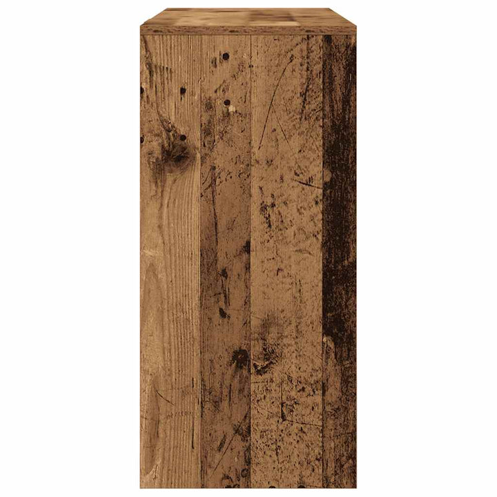 skrivebord 102,5x35x75 cm konstrueret træ antikt træ