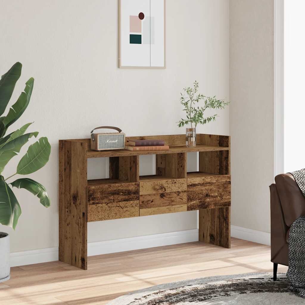 skænk 105x30x70 cm konstrueret træ antikt træ
