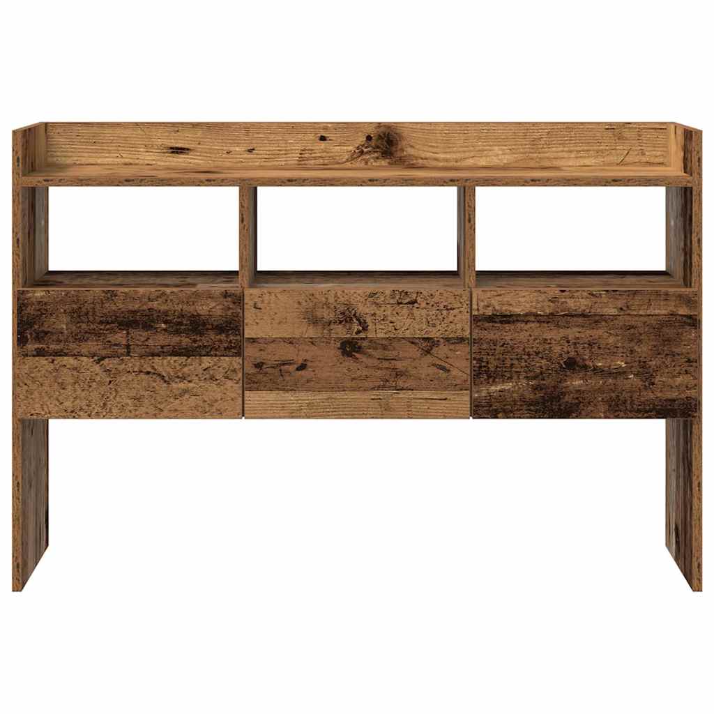 skænk 105x30x70 cm konstrueret træ antikt træ