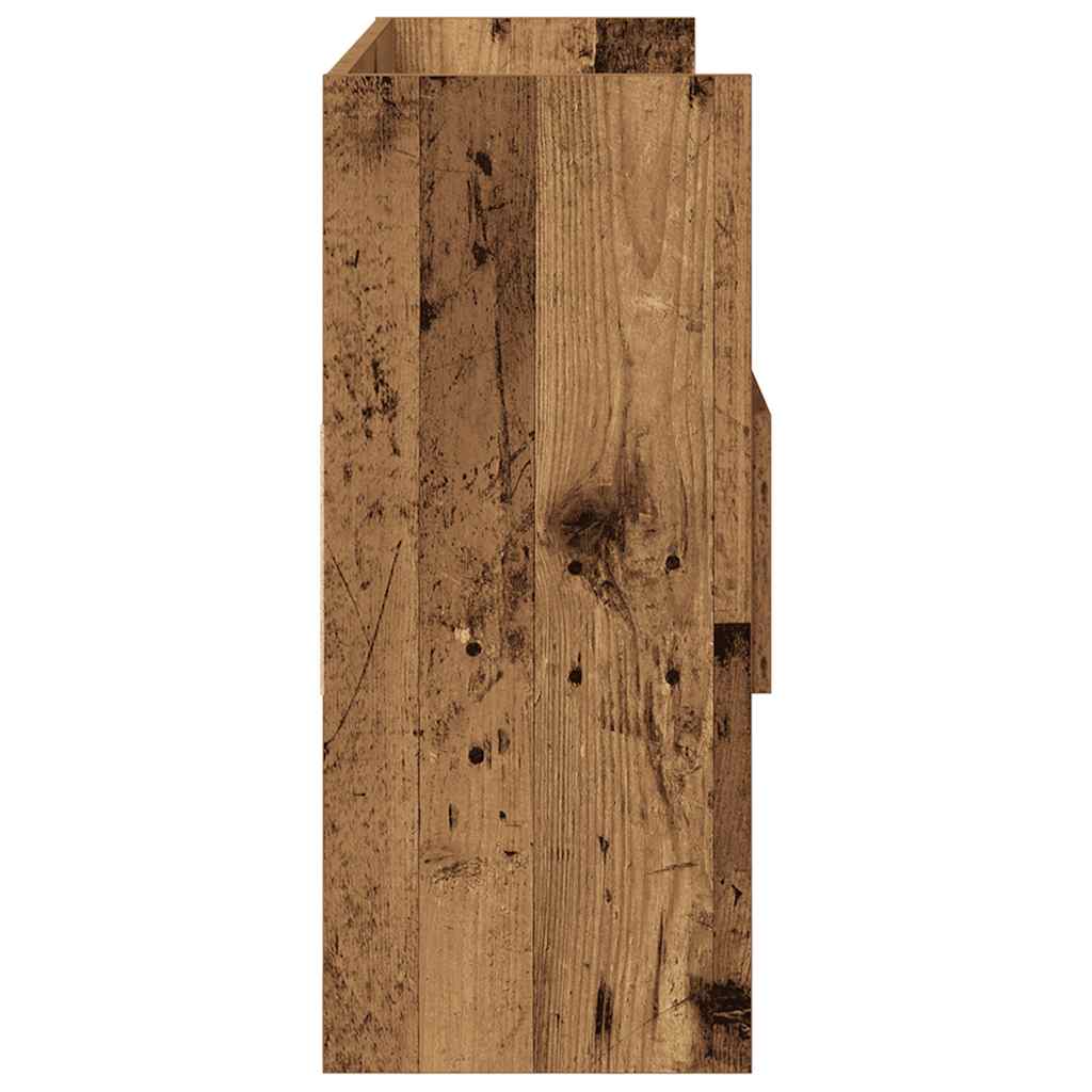 skænk 105x30x70 cm konstrueret træ antikt træ