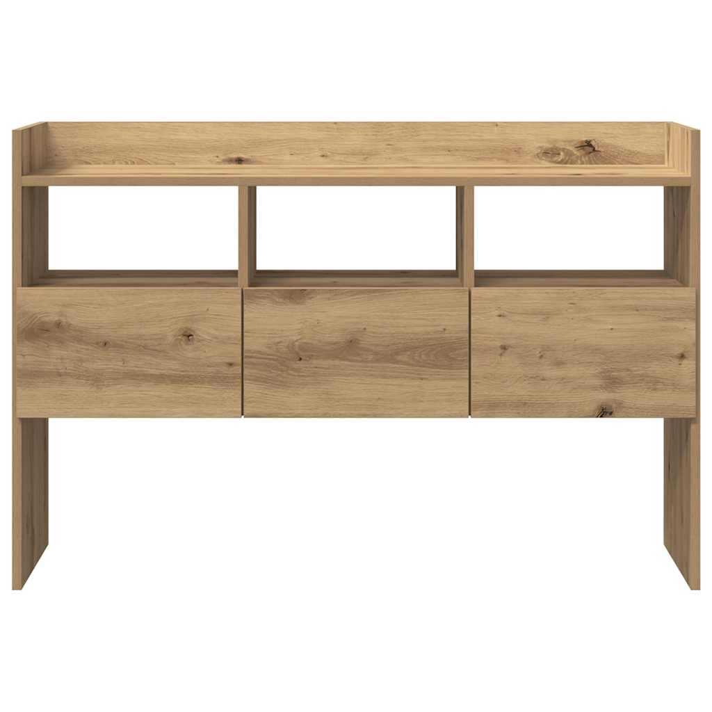 skænk 105x30x70 cm konstrueret træ egetræsfarve