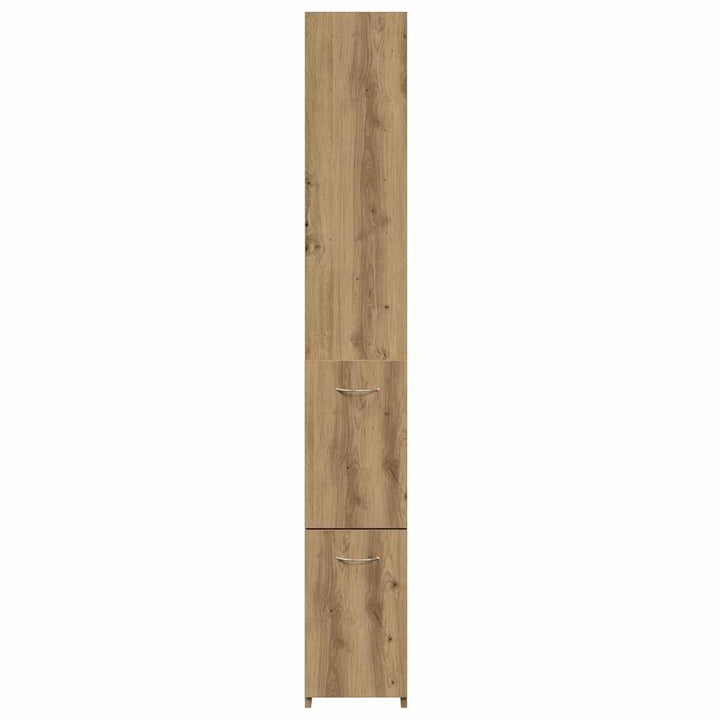 badeværelsesskab 25x25x170 cm konstrueret træ kunsteg