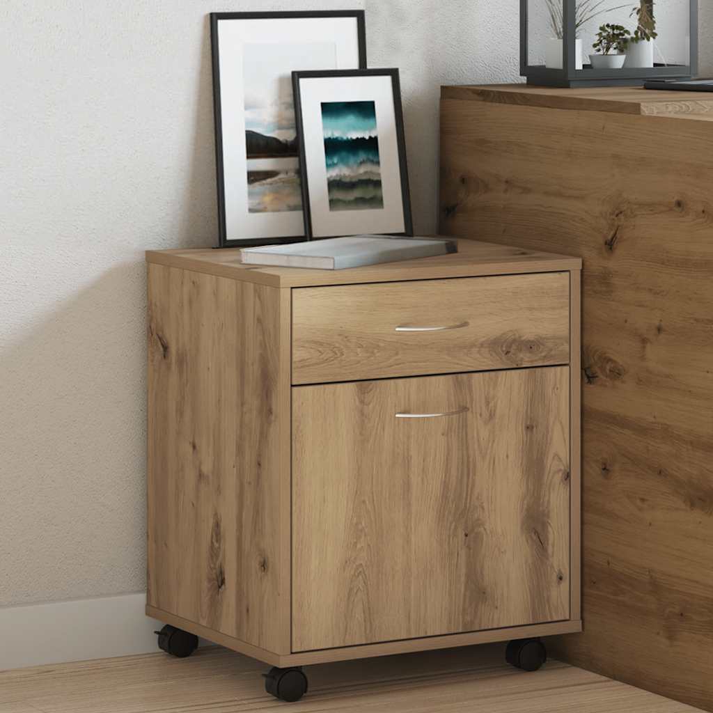 rullebord 45x38x54 cm konstrueret træ kunsteg