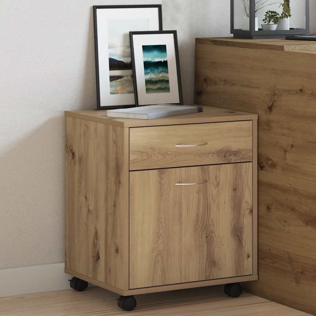rullebord 45x38x54 cm konstrueret træ kunsteg