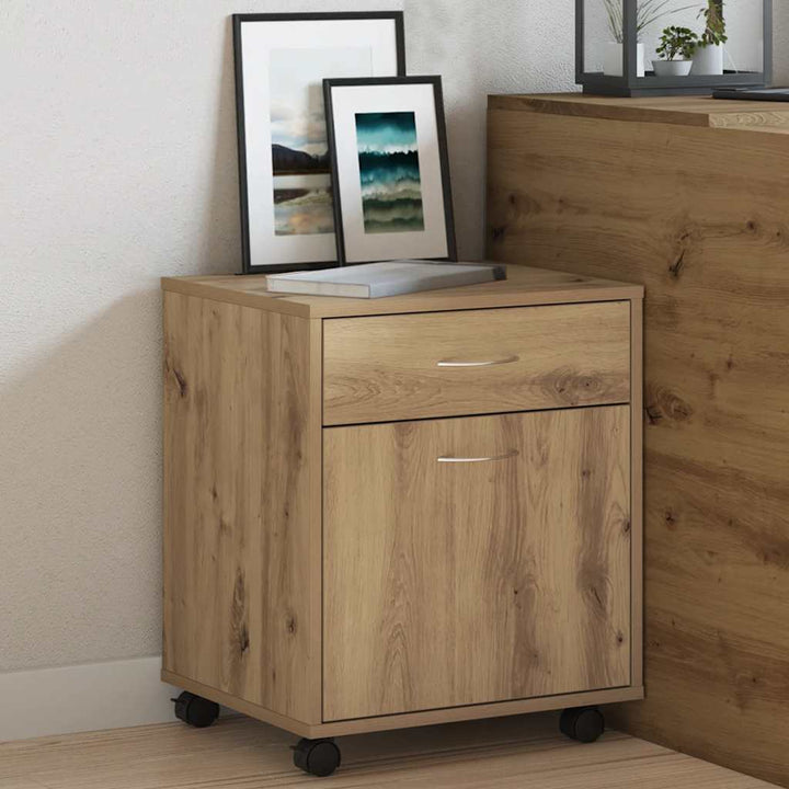 rullebord 45x38x54 cm konstrueret træ kunsteg