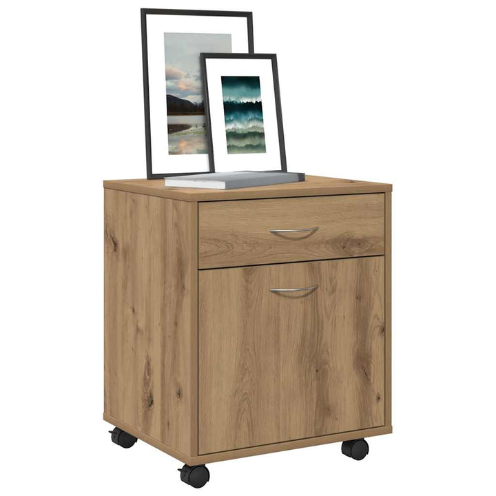 rullebord 45x38x54 cm konstrueret træ kunsteg