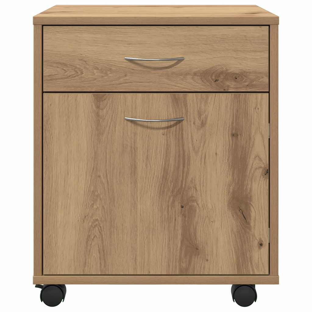 rullebord 45x38x54 cm konstrueret træ kunsteg