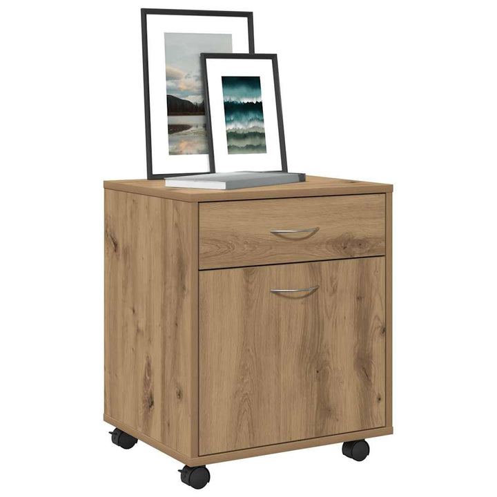 rullebord 45x38x54 cm konstrueret træ kunsteg