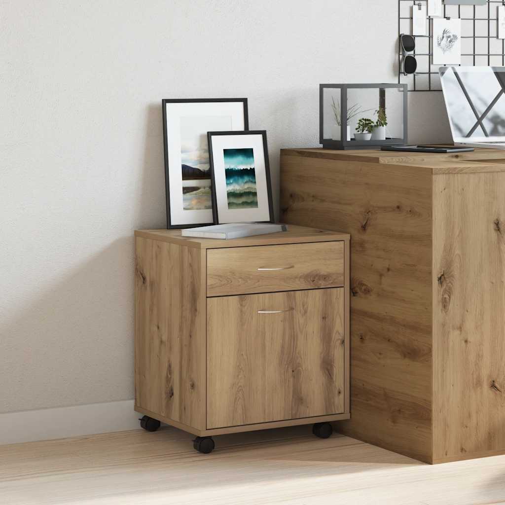 rullebord 45x38x54 cm konstrueret træ kunsteg