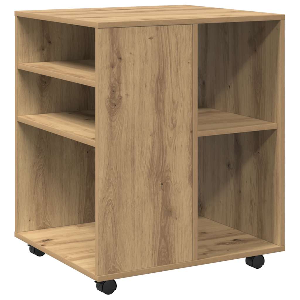 rullebord 60x53x72 cm konstrueret træ kunsteg