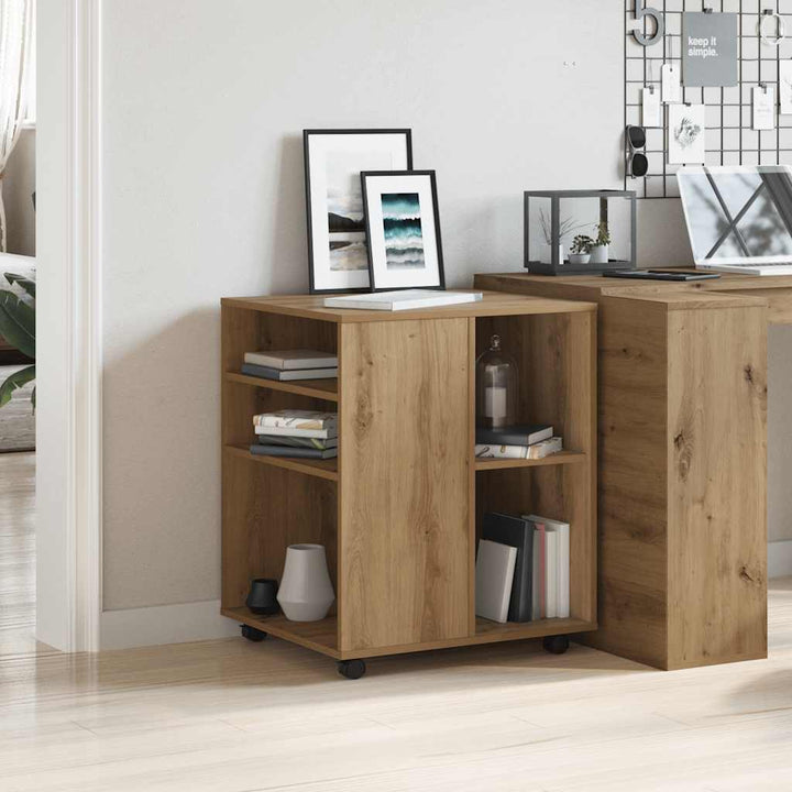 rullebord 60x53x72 cm konstrueret træ kunsteg