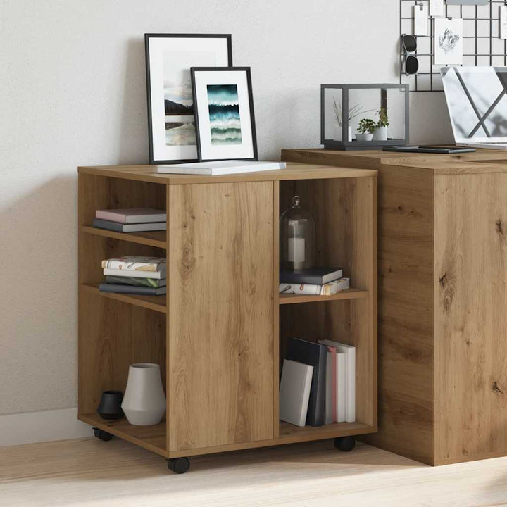 rullebord 60x53x72 cm konstrueret træ kunsteg