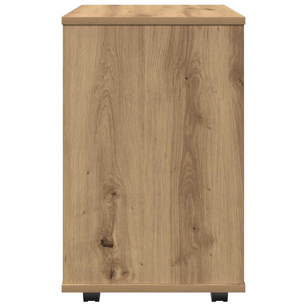 rullebord 46x36x59 cm konstrueret træ kunsteg