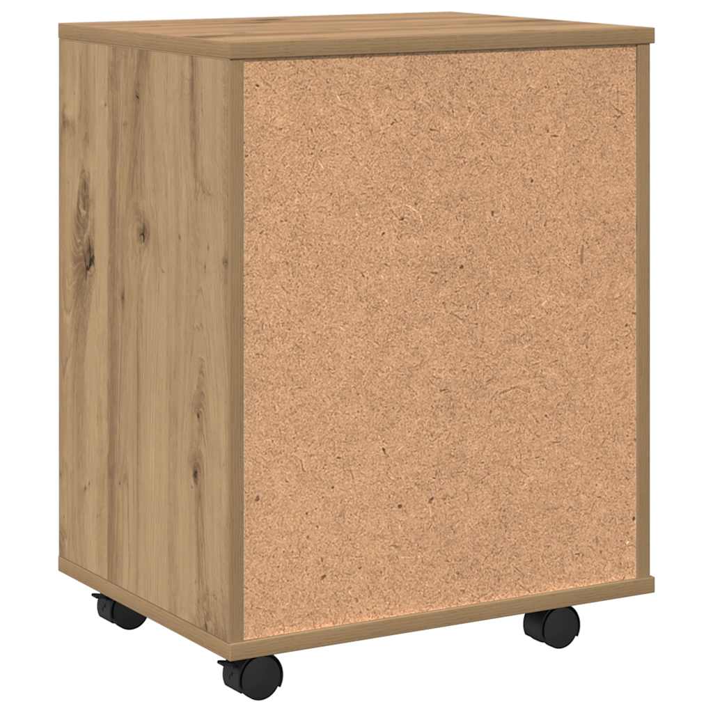 rullebord 46x36x59 cm konstrueret træ kunsteg