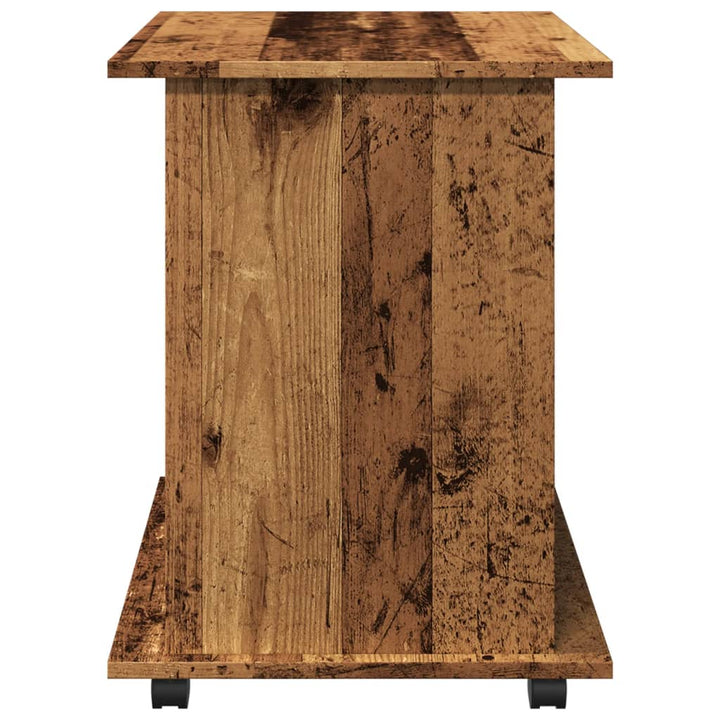 rulleskab 60x45x60 cm konstrueret træ antikt træ