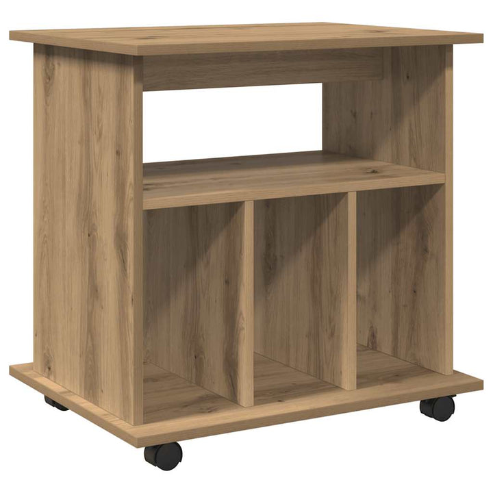 rullebord 60x45x60 cm konstrueret træ kunsteg