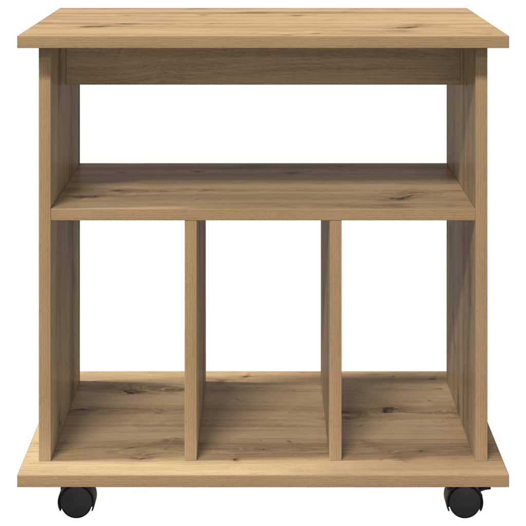 rullebord 60x45x60 cm konstrueret træ kunsteg