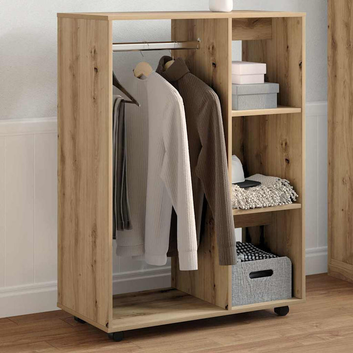 garderobe 80x40x110 cm konstrueret træ kunsteg