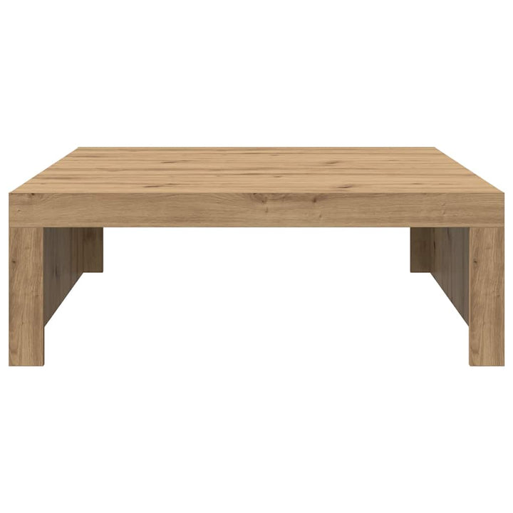 sofabord 100x100x35 cm konstrueret træ kunsteg