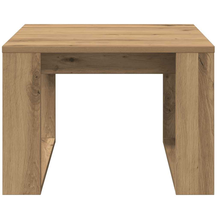sidebord 50x50x35 cm konstrueret træ kunsteg